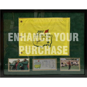 Dustin Johnson 2020 Masters flag signed with proof
