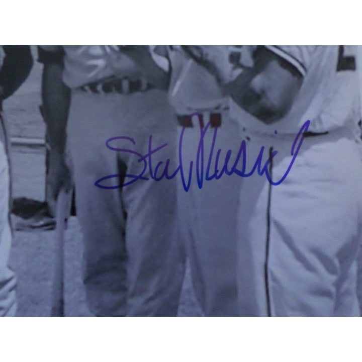 Ted Williams Stan Musial Willie Mays and Hank Aaron 8X10 signed photo - Awesome Artifacts 