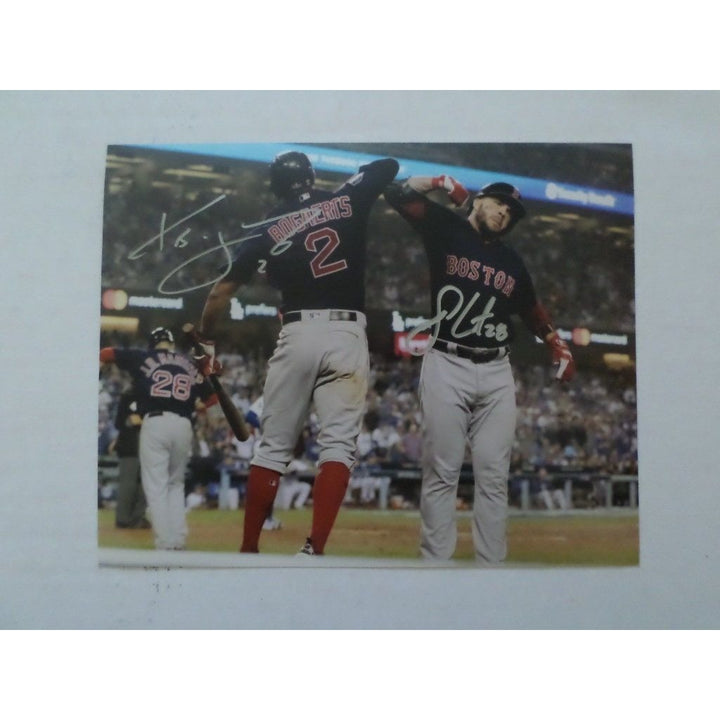 Xander Bogaerts and JD Martinez 8 by 10 signed photo - Awesome Artifacts 