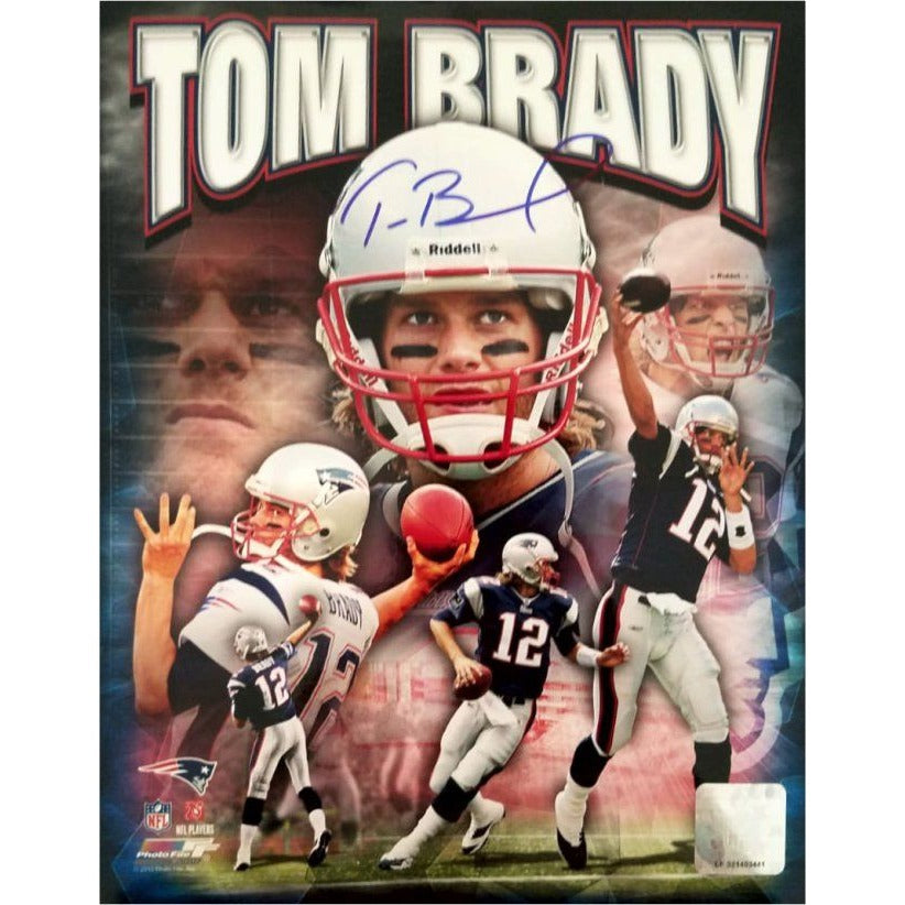 Tom Brady New England Patriots 8x10 photo signed with proof