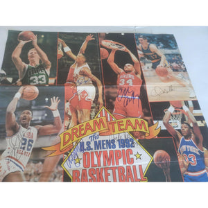 Michael Jordan, Larry Bird, Charles Barkley, Magic Johnson, Dream Team digned jersey with proof