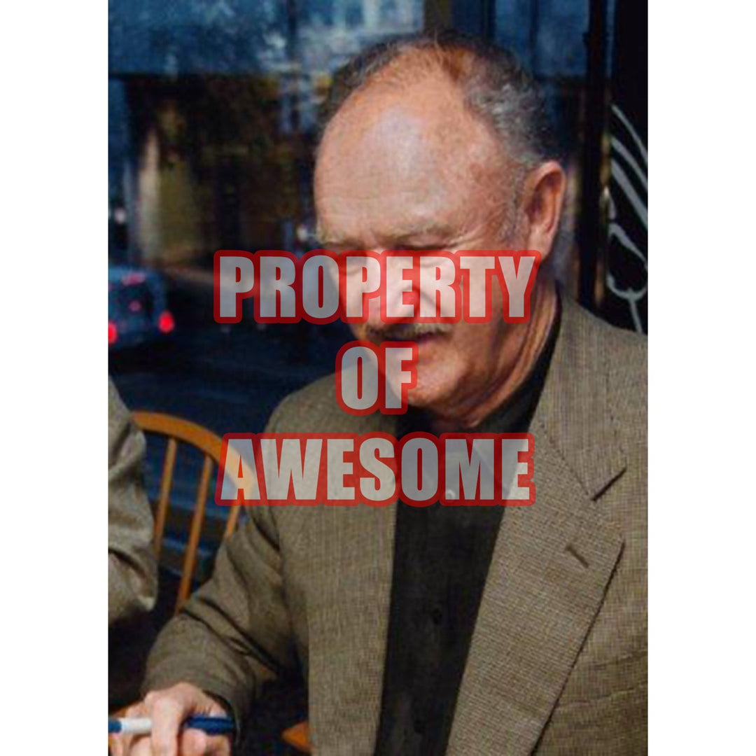 Gene Hackman 5 by 7 photo signed with proof