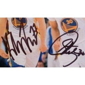 Golden State Warriors Klay Thompson and Stephen Curry 8 x 10 signed photo with proof