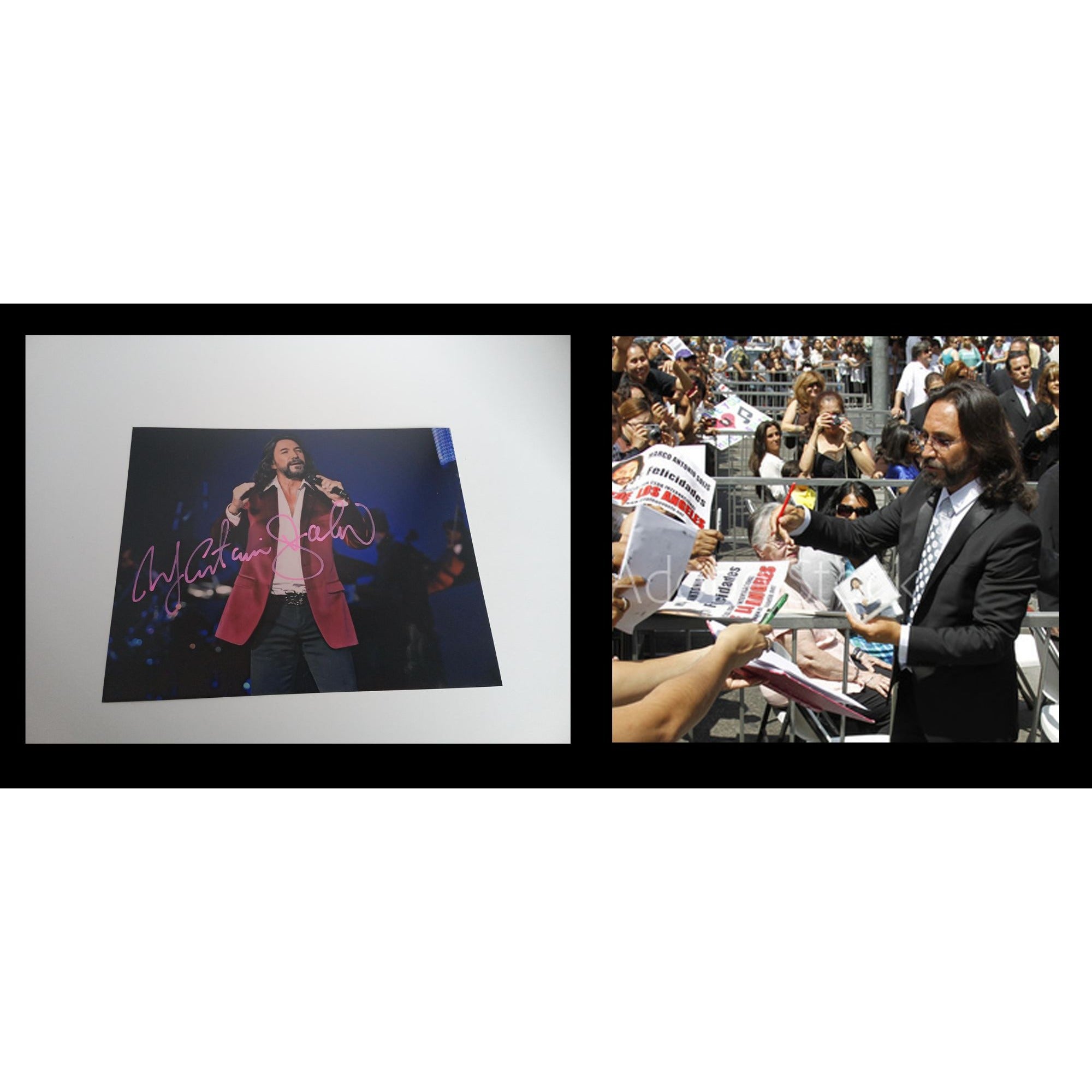 Marco Antonio Solis 8 x 10 photo signed with proof