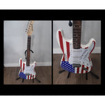 Load image into Gallery viewer, James Hetfield, Lars Ulrich, Jason Newsted, Kirk Hammett Metallica signed electric guitar with proof
