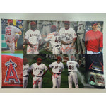 Load image into Gallery viewer, Jared Weaver Hideki Matsui Kendry Morales Mike Scioscia  Garrett Anderson 18x12 photo signed
