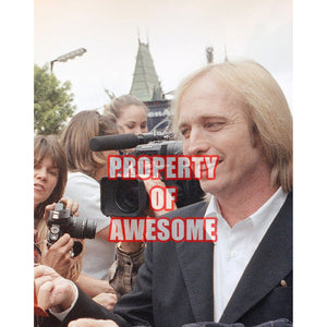 Tom Petty 8 by 10 signed photo with proof