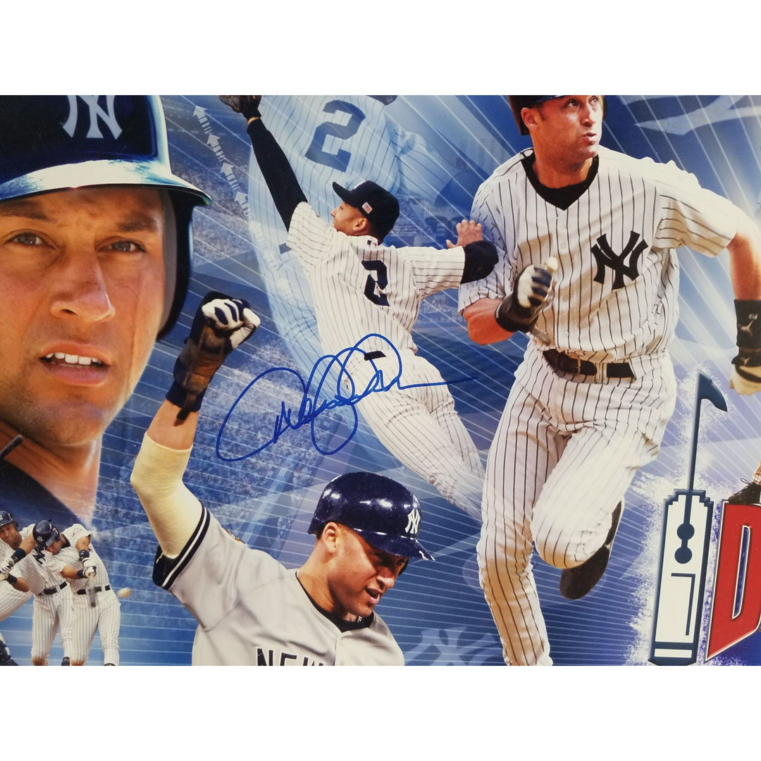 Derek Jeter New York Yankees 36x12 poster signed with proof