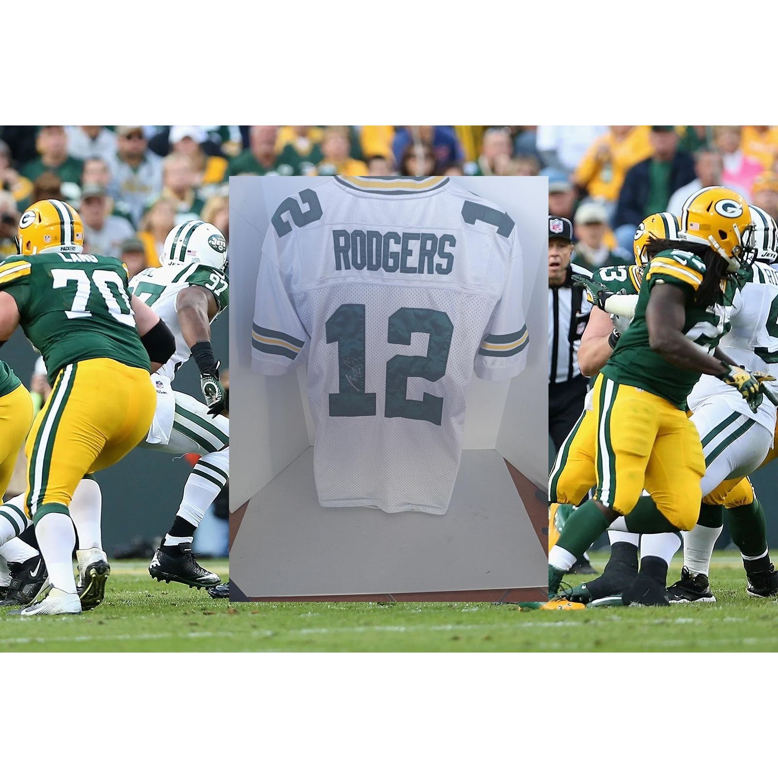 Aaron Rodgers Autographed and Framed Green Bay Packers Jersey