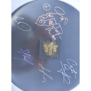 Dave Matthews Stephon Lessard Carter Buford Le Roi Moore Boyd Tinsley 14 in drum head signed with proof