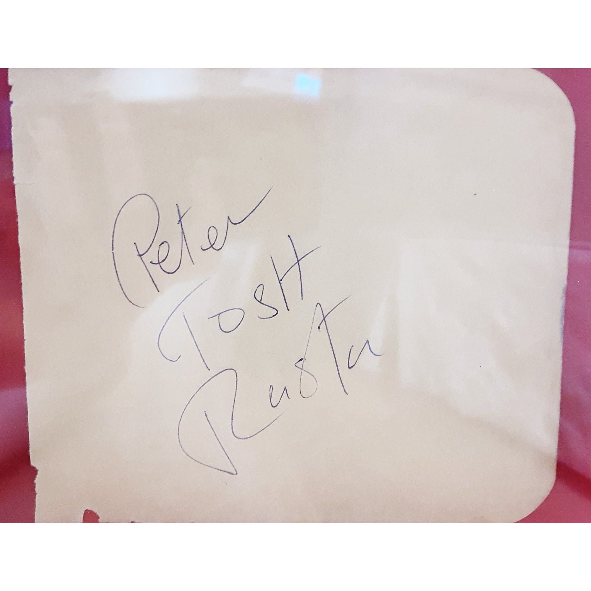 Peter Tosh reggae legend signed cut with museum-quality frame with proof - Awesome Artifacts 