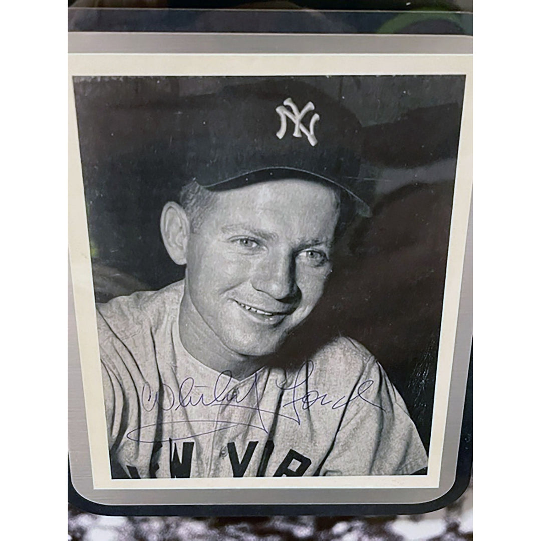 New York Yankees Whitey Ford 32x21 inches  signed & framed with proof - Awesome Artifacts 