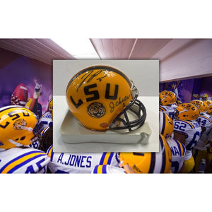 LSU Joe Burrow Ja'Marr Chase mini helmet signed with proof with free c –  Awesome Artifacts