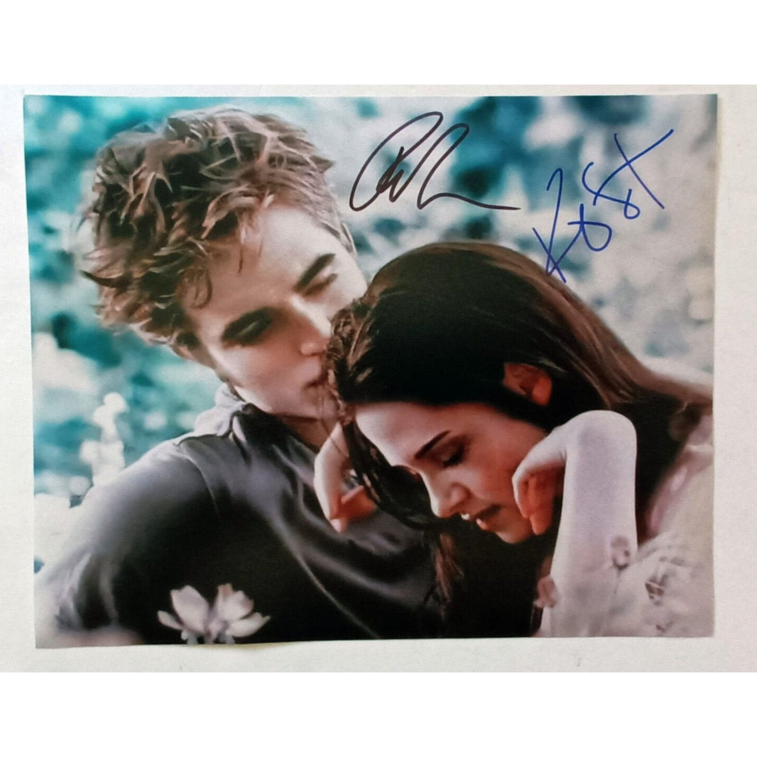 Robert Pattinson, Kristen Stewart Twilight 8x10 photo signed with proof