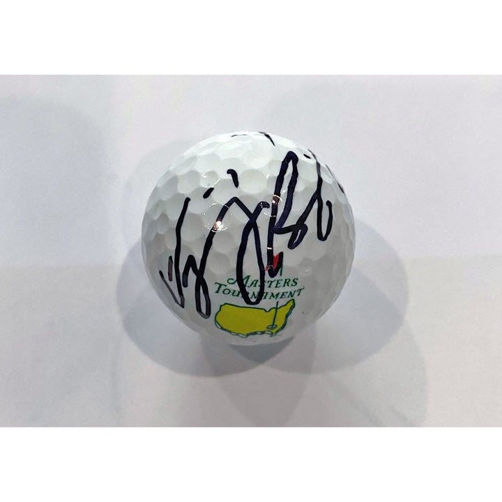 Vijay Singh Masters champion signed golf ball with proof - Awesome Artifacts 