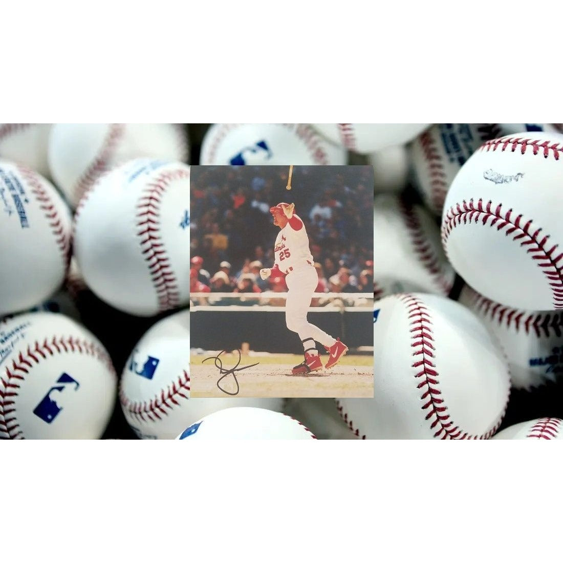 Mark McGwire St Louis Cardinals 8 x 10 signed photo