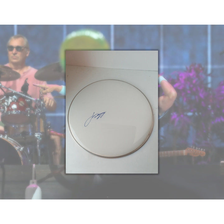 Jimmy Buffett 14in drum head signed with proof