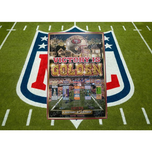 Joe Montana Ronnie Lott Jerry Rice San Francisco 49ers signed poster