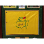Load image into Gallery viewer, Phil Mickelson 2010 Masters Golf pin flag framed 32in x 26in signed with proof
