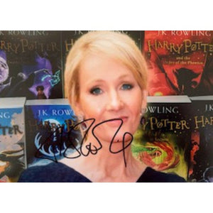 JK Rowling 5 x 7 photo signed with proof