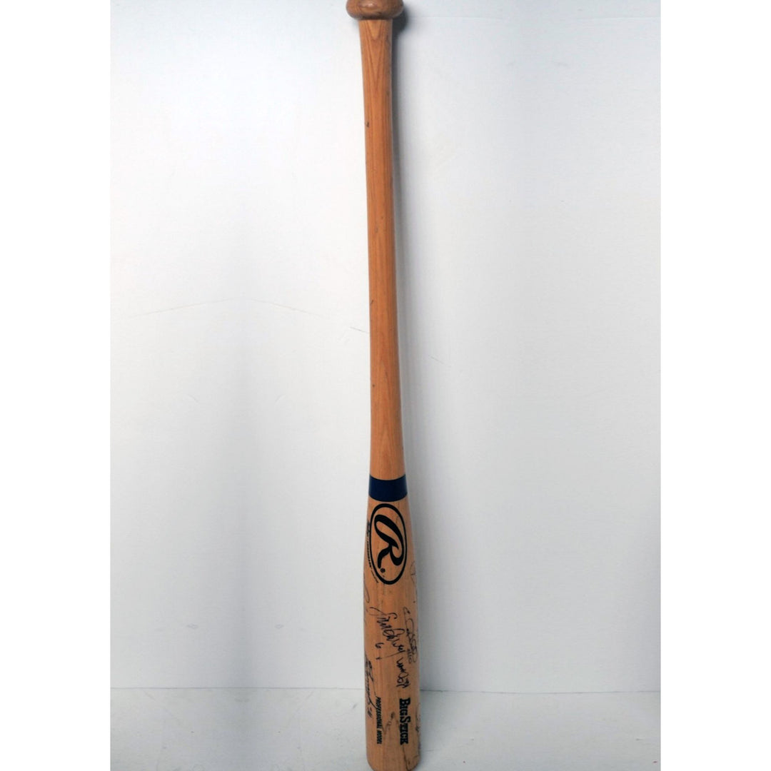 Steve Garvey and team baseball bat signed with proof - Awesome Artifacts 