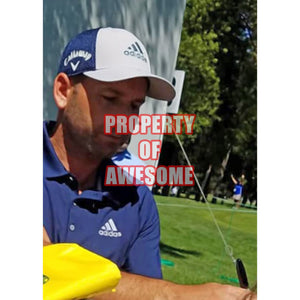 Sergio Garcia 2017 Masters Golf flag sign with proof