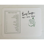 Load image into Gallery viewer, Billy Casper Masters scorecard signed with proof
