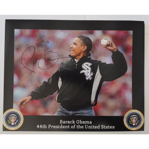 Barack Obama 8 x 10 photo signed with proof