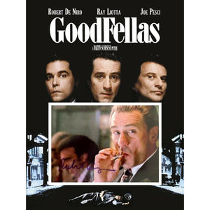 Robert De Niro Jimmy Conway Goodfellas 5 x 7 photo signed with proof