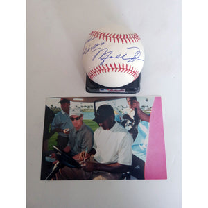 Michael Jordan personalized baseball signed with proof