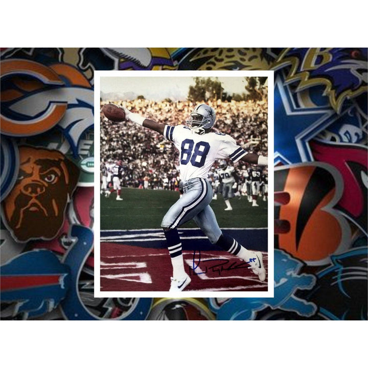 Michael Irvin 8x10 photo signed with proof