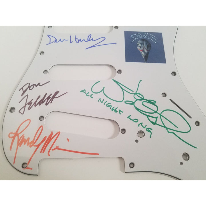 Don Henley Joe Walsh Randy Meisner Don Felder the Eagles guitar pickguard signed