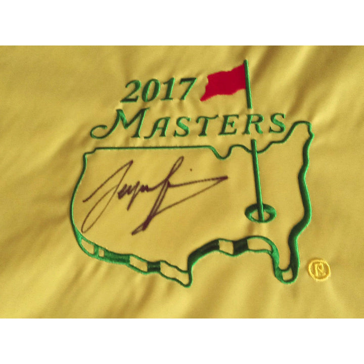 Sergio Garcia 2017 Masters Golf flag sign with proof - Awesome Artifacts 