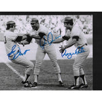 Load image into Gallery viewer, Bucky Dent Chris chambliss and Roy white 8 x 10 signed photo
