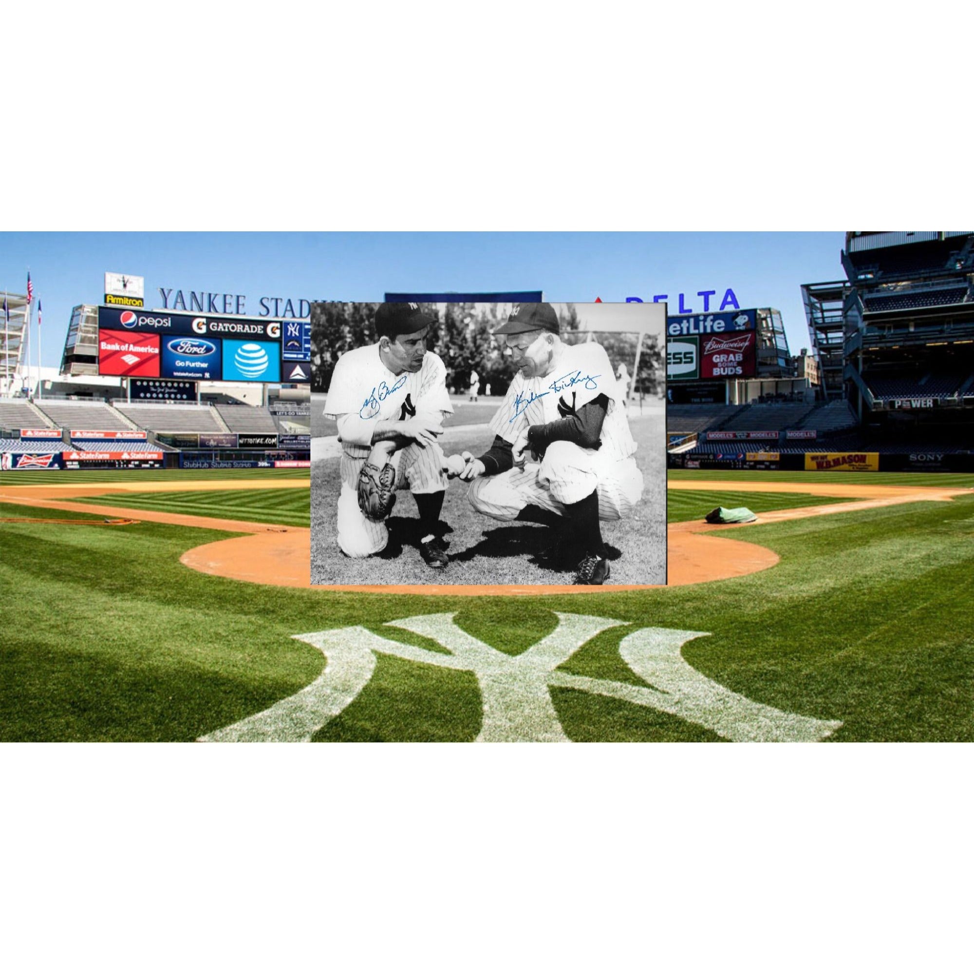 Bill Dickey and Yogi Berra 8 by 10 sign photo – Awesome Artifacts