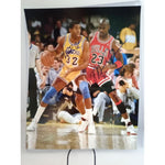Load image into Gallery viewer, Earvin &quot;Magic&quot; Johnson and Michael Jordan 16x20 photo signed with proof
