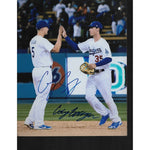 Load image into Gallery viewer, Corey Seager and Cody Bellinger 8 by 10 signed photo with proof
