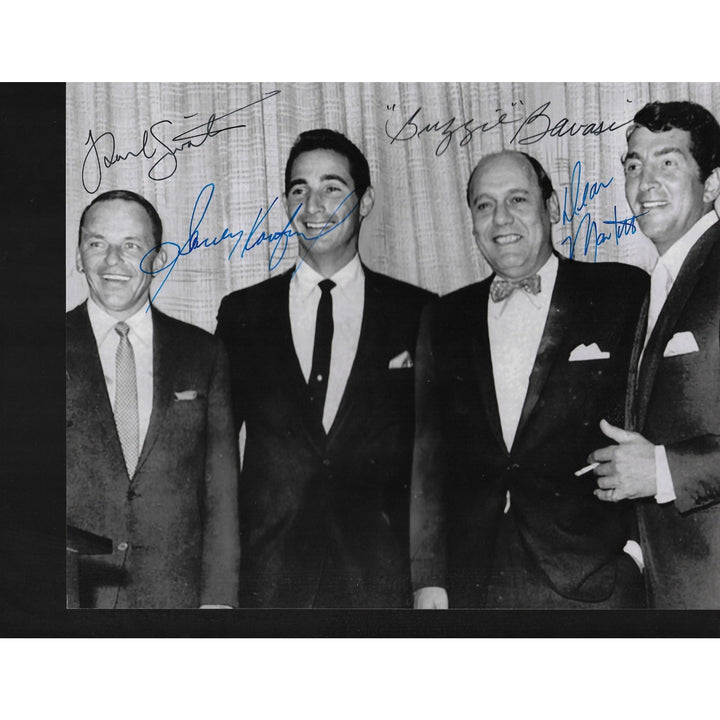 Frank Sinatra, Sandy Koufax, Buzzie Bavasi and Dean Martin 8 x 10 signed photo