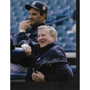 George Steinbrenner and Joe Torre 8 by 10 signed photo
