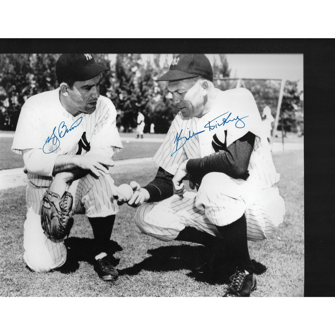 Bill Dickey and Yogi Berra 8 by 10 sign photo