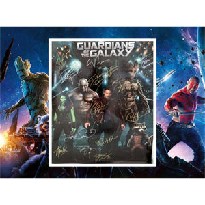 Guardians of the Galaxy 36x24 Vin Diesel Bradley Cooper Chris Pratt Stan Lee cast signed with proof