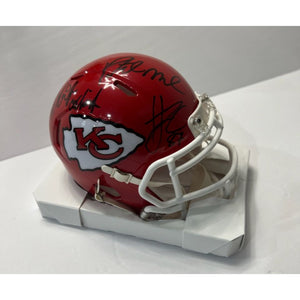 TRAVIS KELCE AUTOGRAPHED HAND SIGNED KANSAS CITY CHIEFS MINI