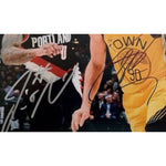 Load image into Gallery viewer, Damian Lillard and Stephen Curry 8 x 10 signed photo with proof
