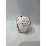 Load image into Gallery viewer, Houston Astros Justin Verlander, Alex Bregman, Jose Altuve MLB Rawlings baseball signed with proof and free case
