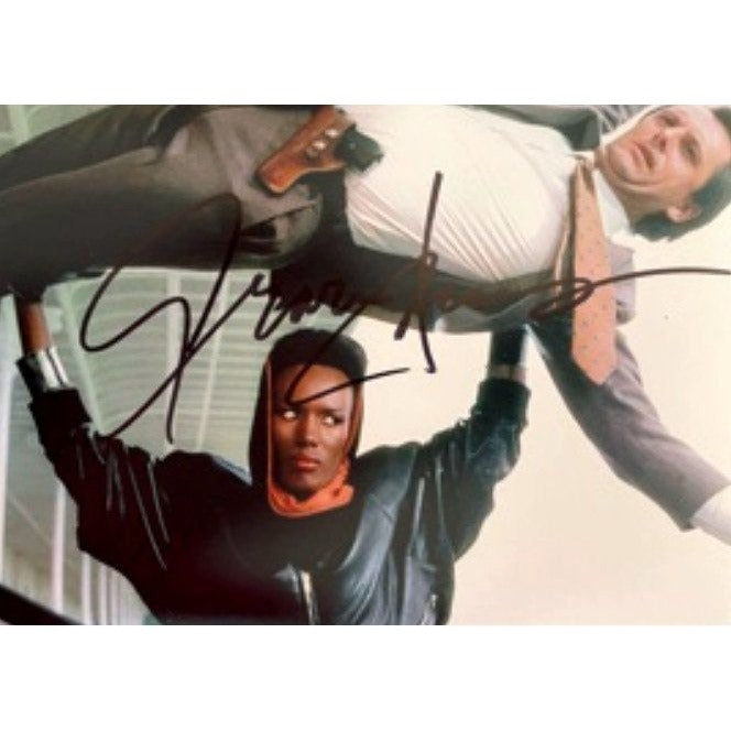 Grace Jones "May Day" James Bond 5 x 7 photo signed