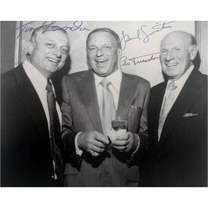 Frank Sinatra Leo Durocher Tom Lasorda eight by ten photo signed