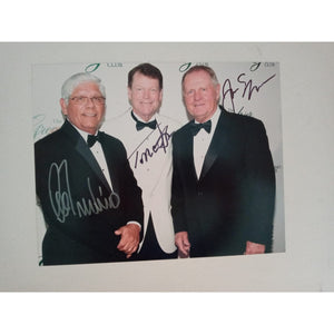 Lee Trevino Jack Nicklaus Tom Watson 8 by 10 signed photo with proof