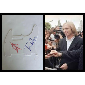 Tom Petty guitar pickguard signed