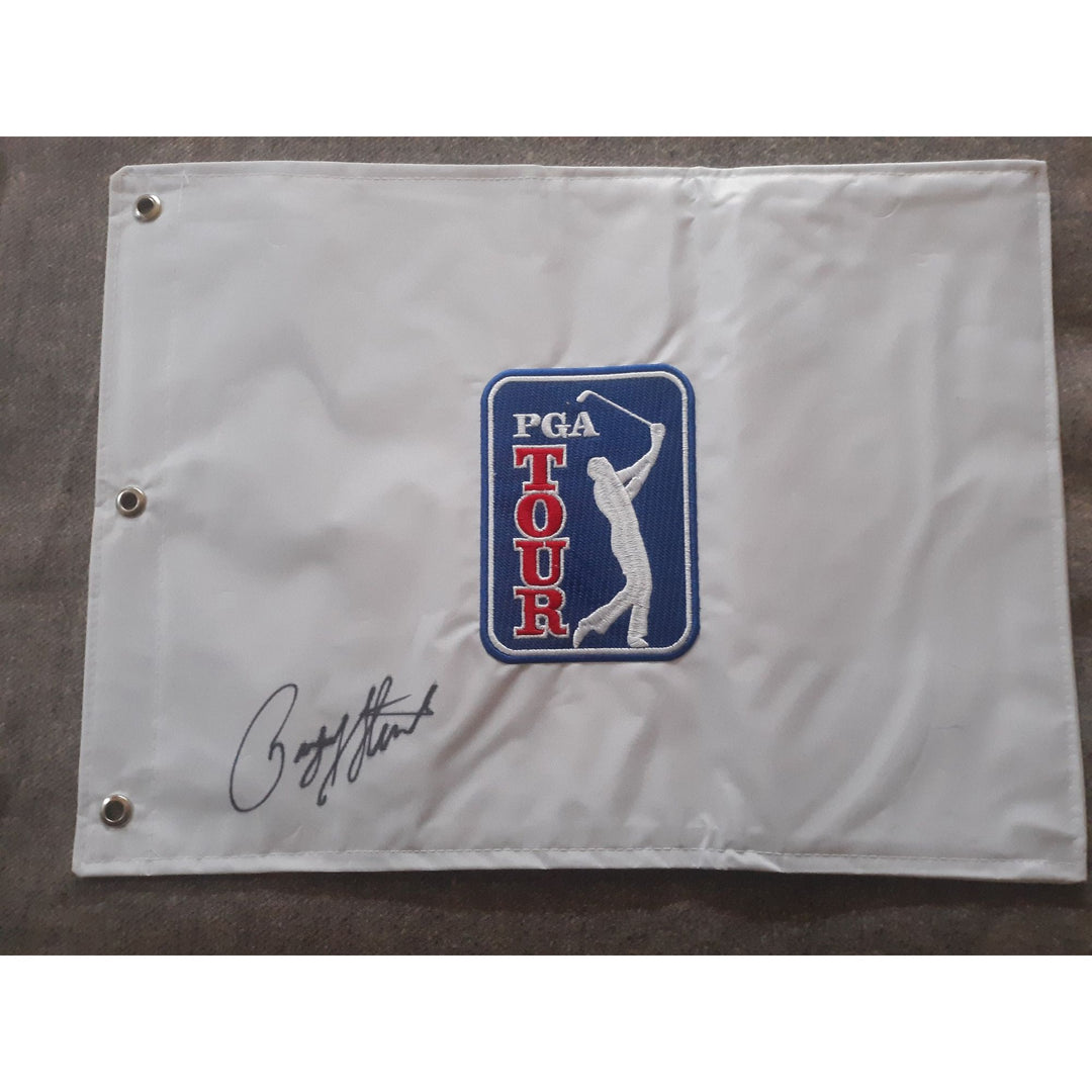 Payne Stewart golf PGA Tour flag signed with proof - Awesome Artifacts 