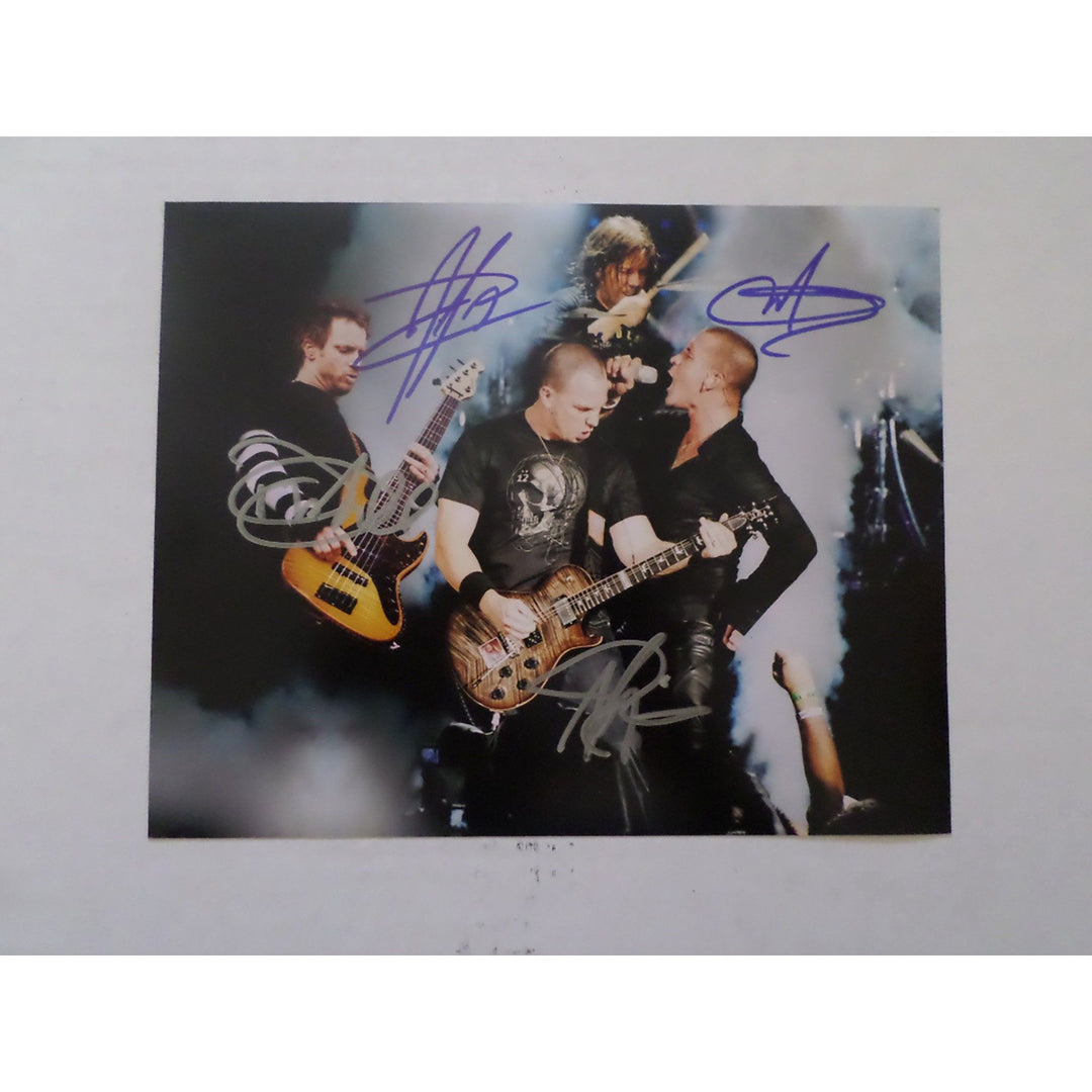 Scott Sapp, Mark Tremonti, Creed signed 8 by 10 photo - Awesome Artifacts 